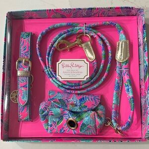 Lilly Pulitzer Featured In Lil Earned Stripes Dog Walk Set Brand New